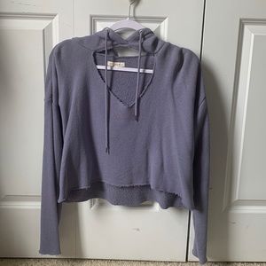 Cutout cropped hooded sweatshirt!!